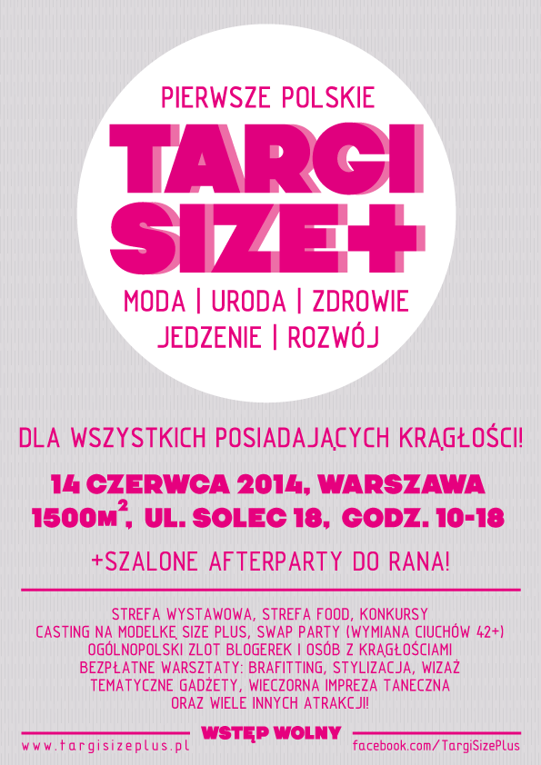 Targi Size+ (plus) 2014 plakat duży